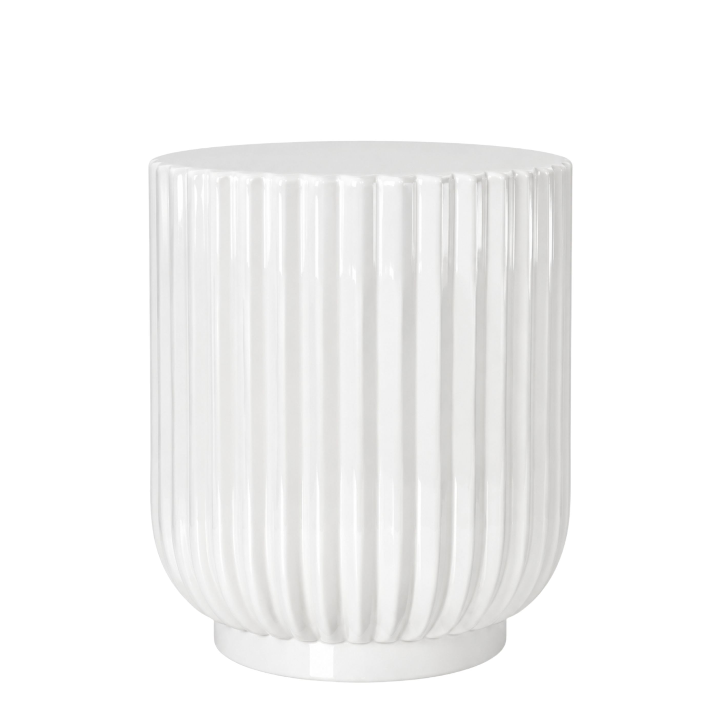 Stria Fiberglass Side Table