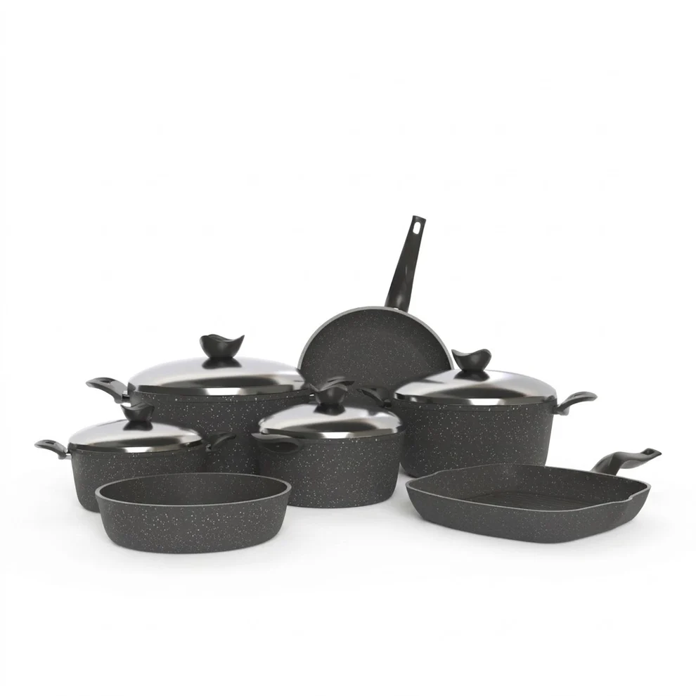 11-Pieces Terynova Granite Cookware Set