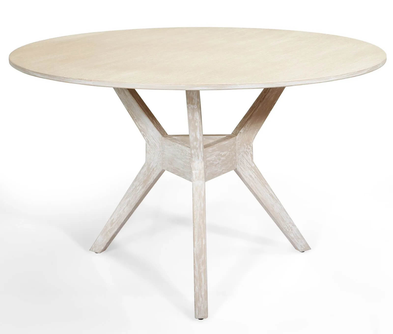 Connect Round Dining Table With Oak Veneer Top 1