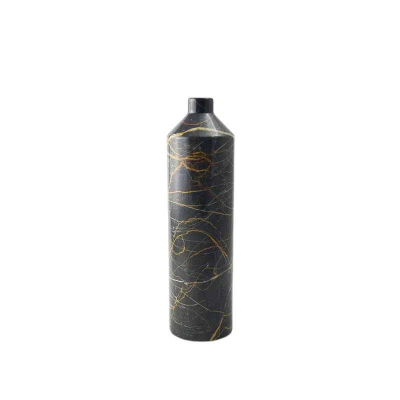 Short Neck Marble Vase Tall