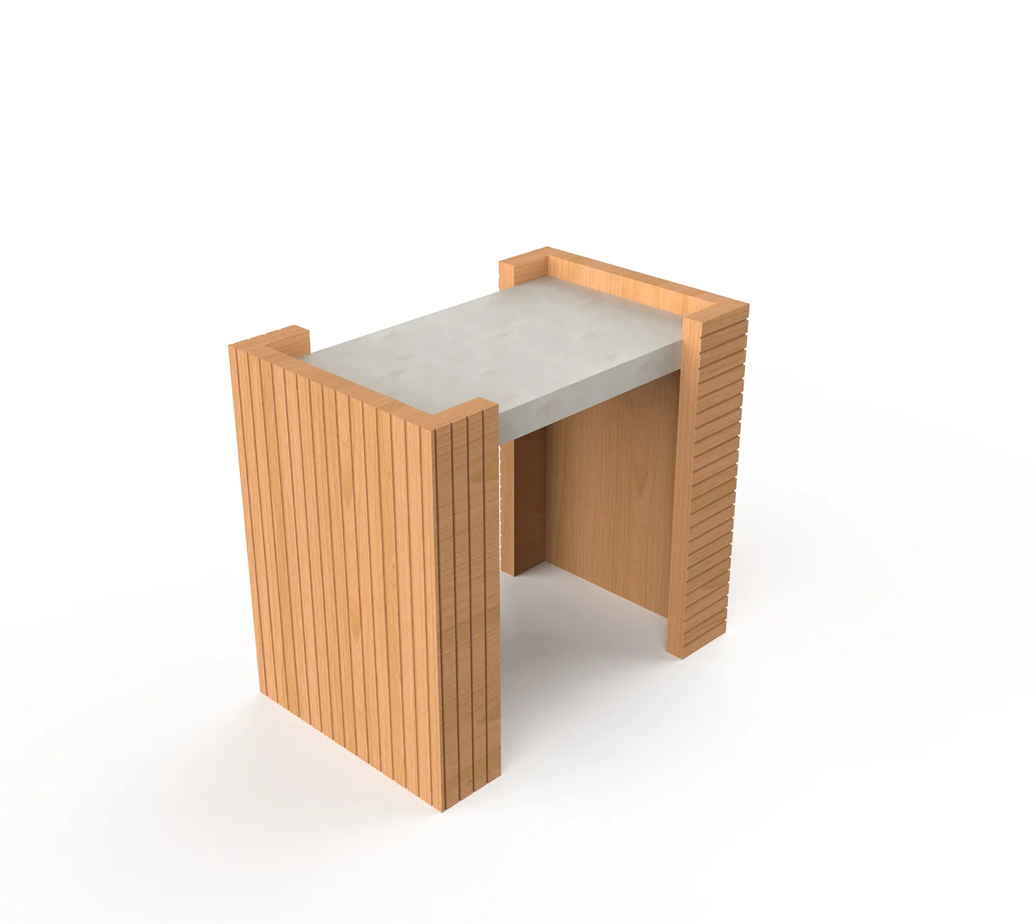 Storm Marble Top Side Table