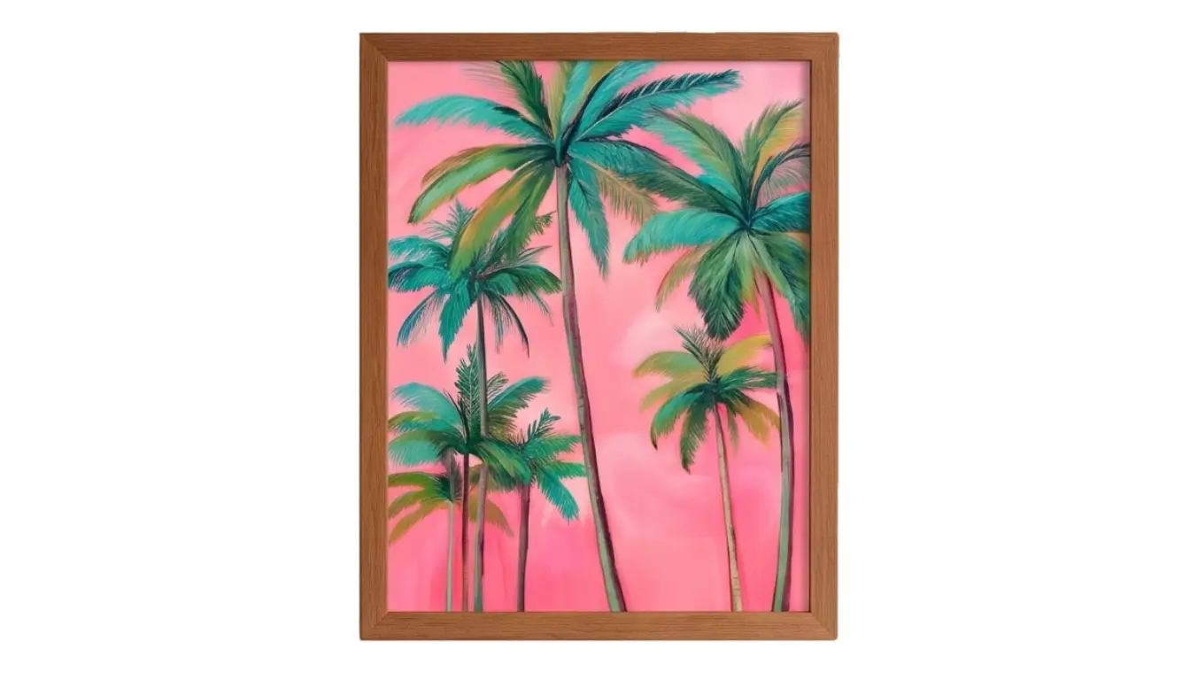 Pink Palms Wall Art
