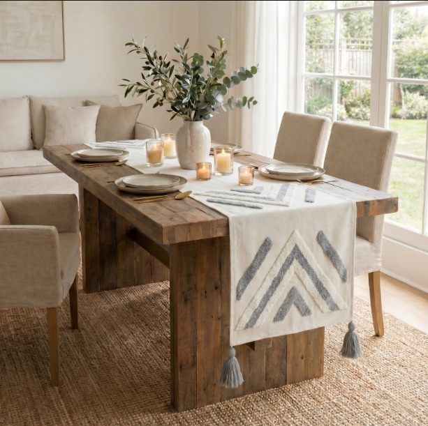 Geo Cross Handmade Table Runner CL-03