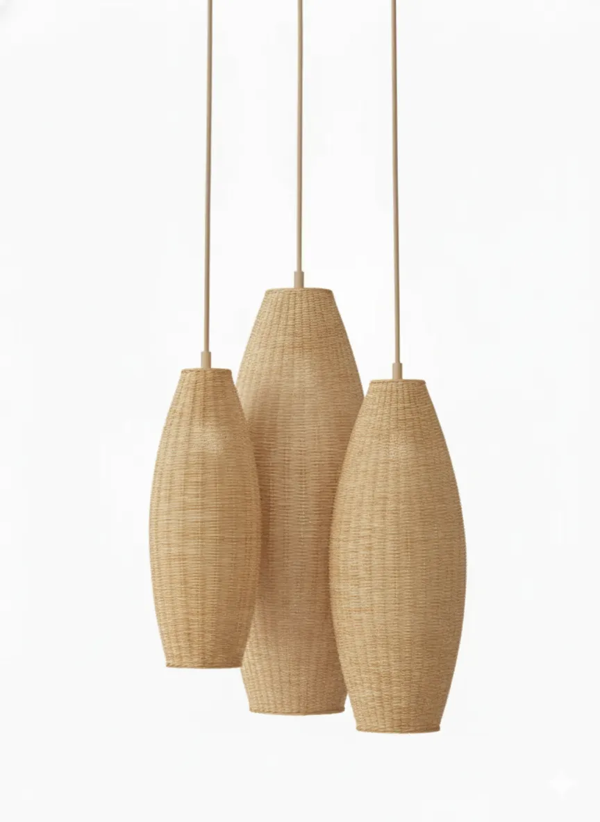 Sprout Bamboo Pendant - Set of 3