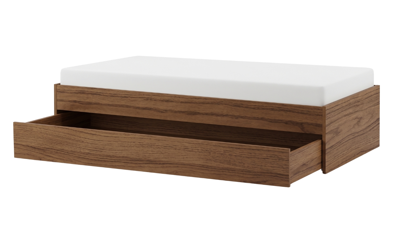 Wooden Bed Box With Pull Out Bed 140