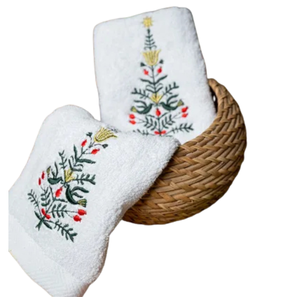 Peaceful Christmas Guest Towels Set 3