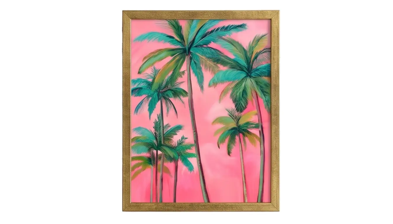Pink Palms Wall Art