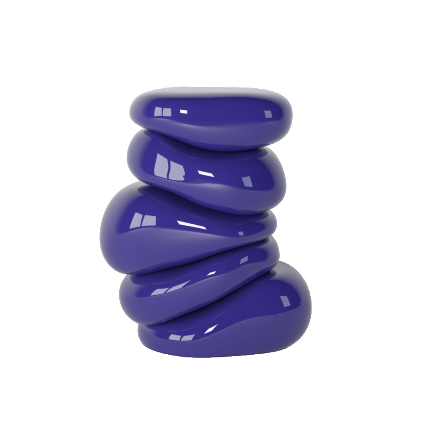 Bubbly Fiberglass Side Table