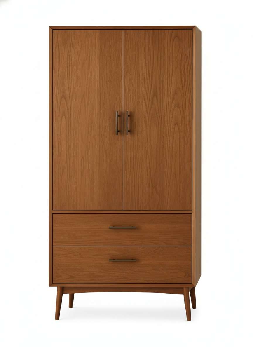 Retro Cupboard - Natural Wood Structure 4