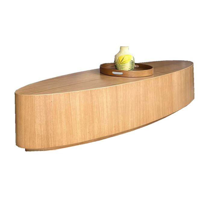 طاولة قهوة - خشب صلب مغ قشرة خشب البلوط