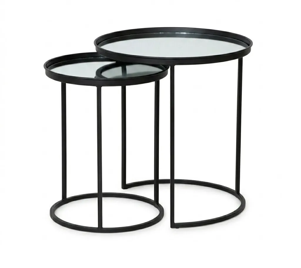 Atik Side Table AG1006 - Sturdy Metal Frame