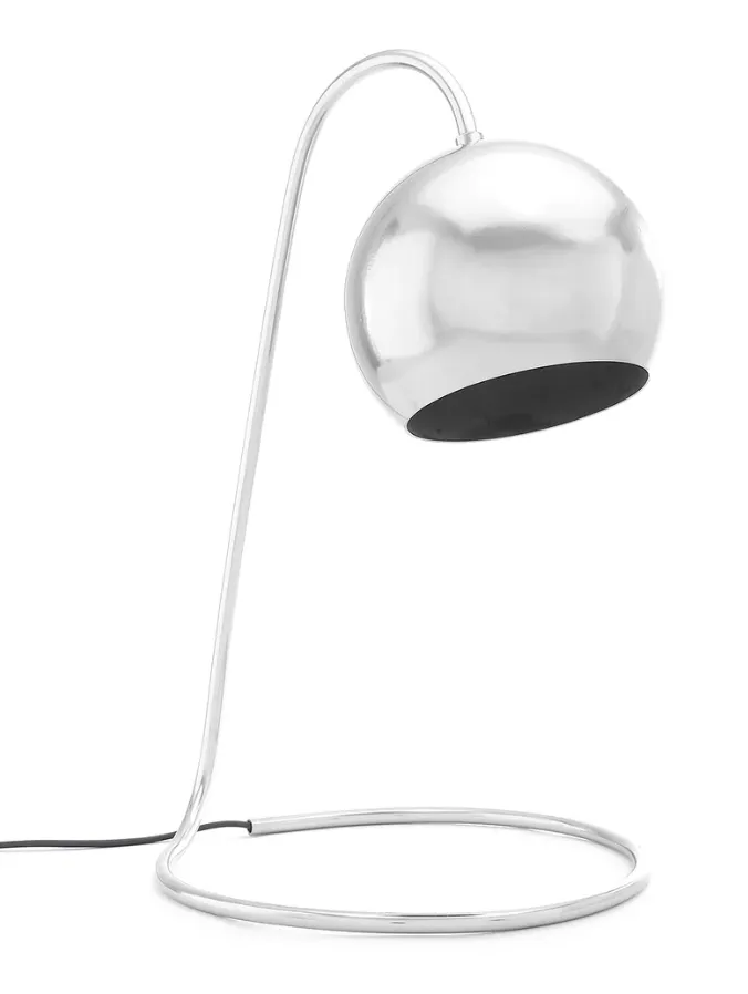 Curly Black Glossy Table Lamp