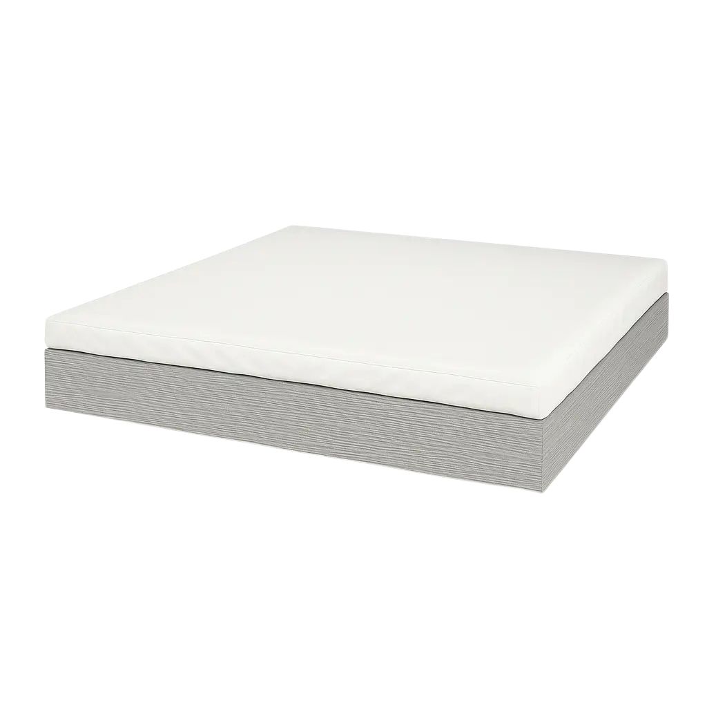 قاعدة سرير خشبية بصندوق تصميم بسيط