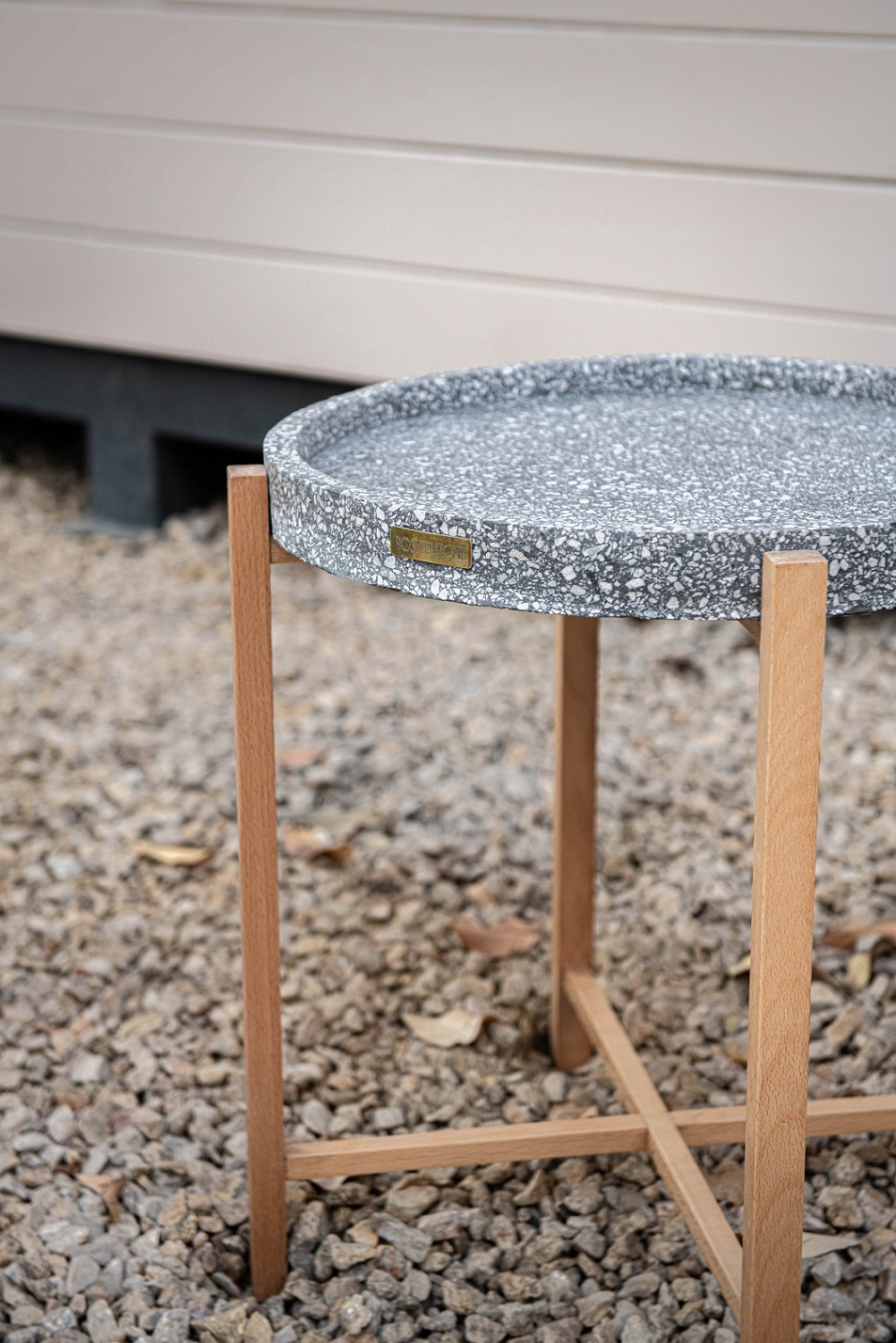 Anuk Terrazzo Side Table - ouch of Elegance with Recycled Stone 3