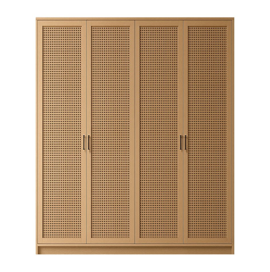 Bay Cane Hinged Wardrobe 14