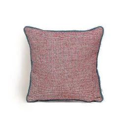 Coco (P) Cushion (Petrol Blue x Red) 1