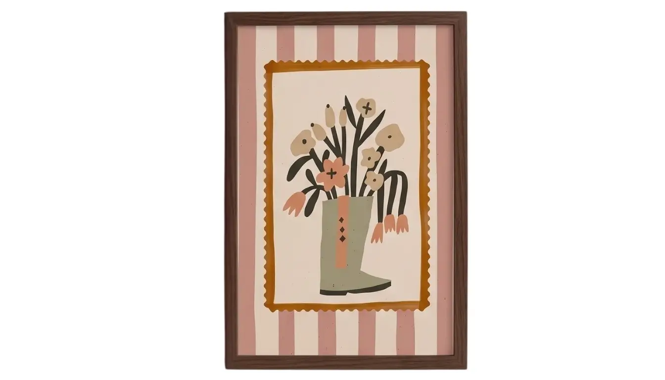 Bloom Boot Wall Art