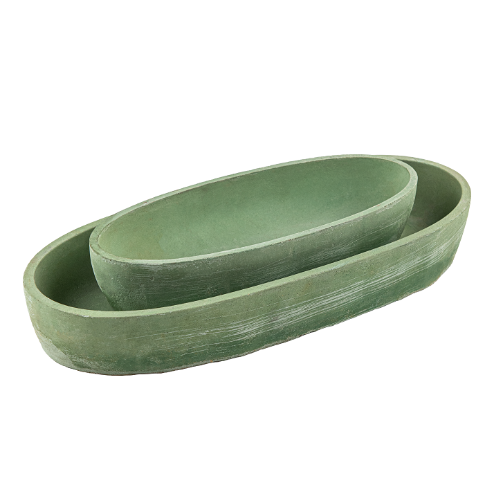 Elongated Centerpiece Plain Set 2