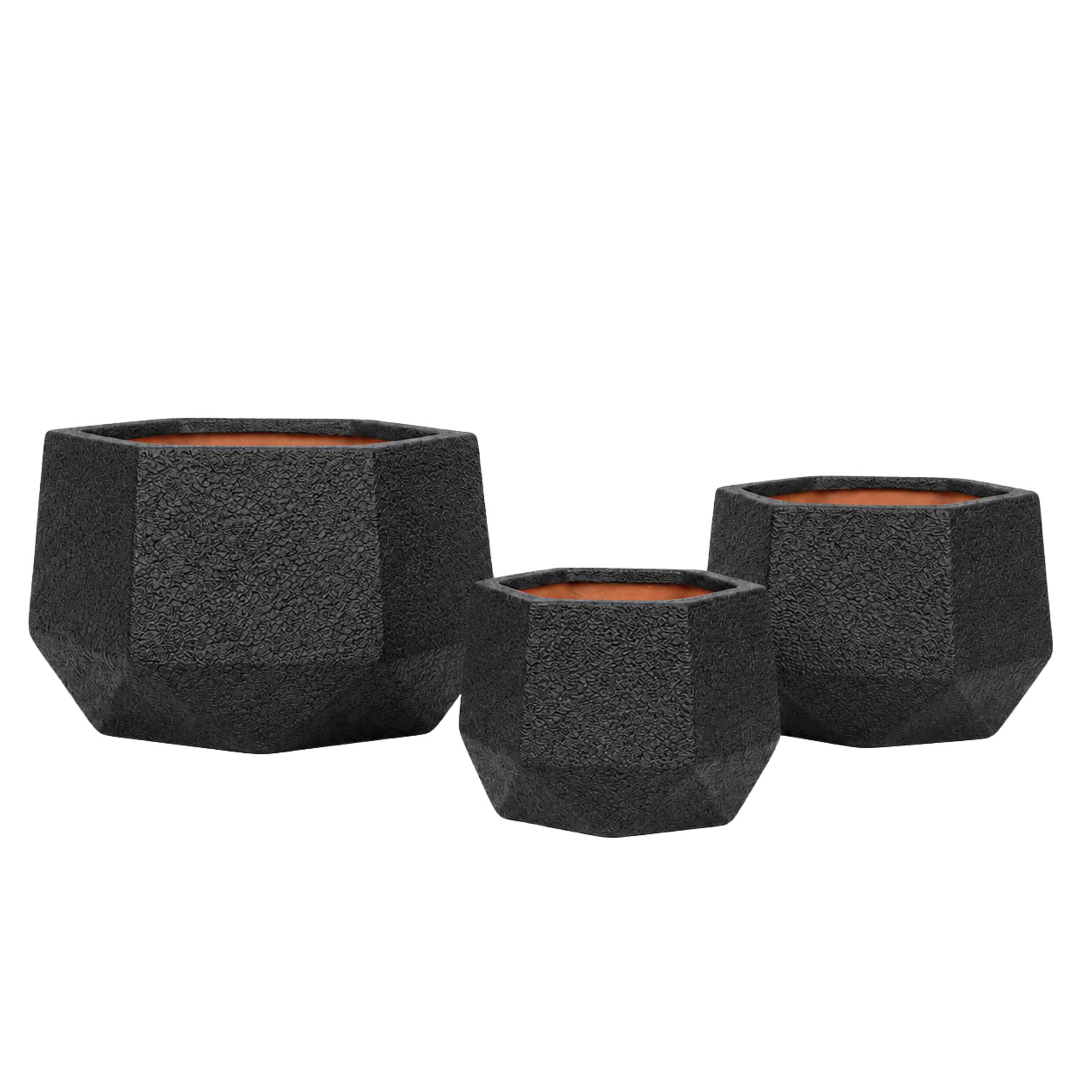 Stellar Fiberglass Planter Set