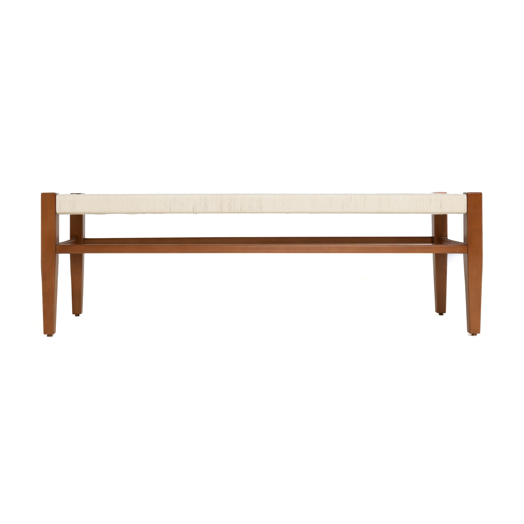 Fernando Woven Bench – Boho-Chic with Solid Beech Fram 5