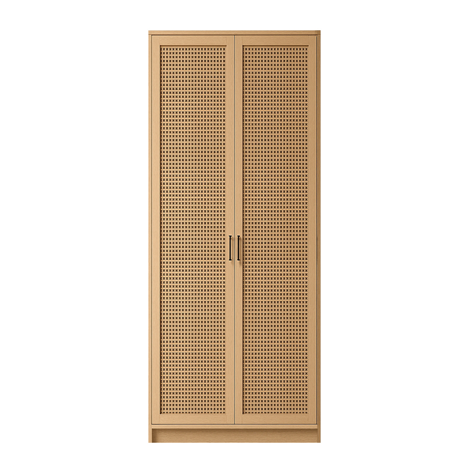 Bay Cane Hinged Wardrobe 9