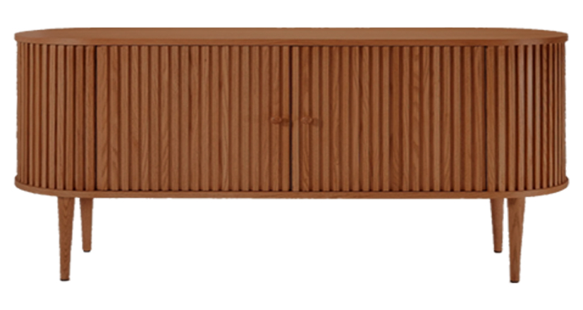 Holly Curved Ribbed Sideboard