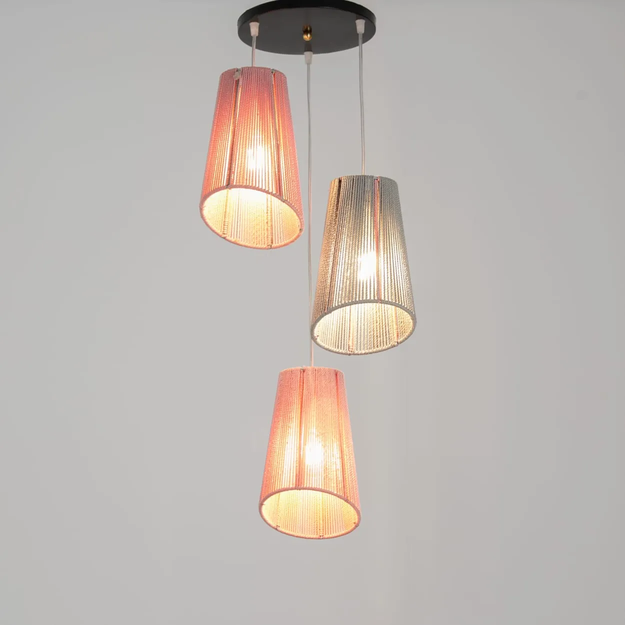 boho Ceiling Lamp- makramya 3