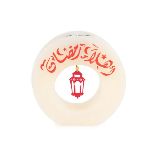 Round Candle Featuring " أهلا رمضان " and Lantern 1