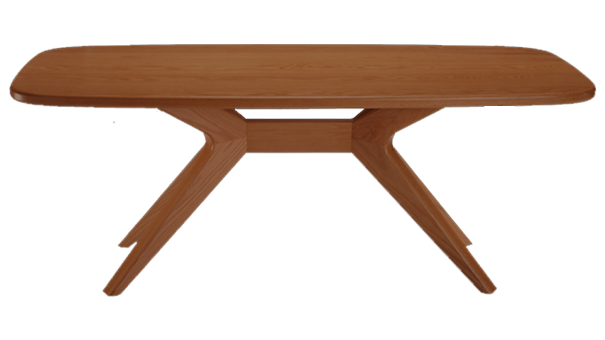 Vega Oak Wood Dining Table - Sleek and Sturdy Design 7