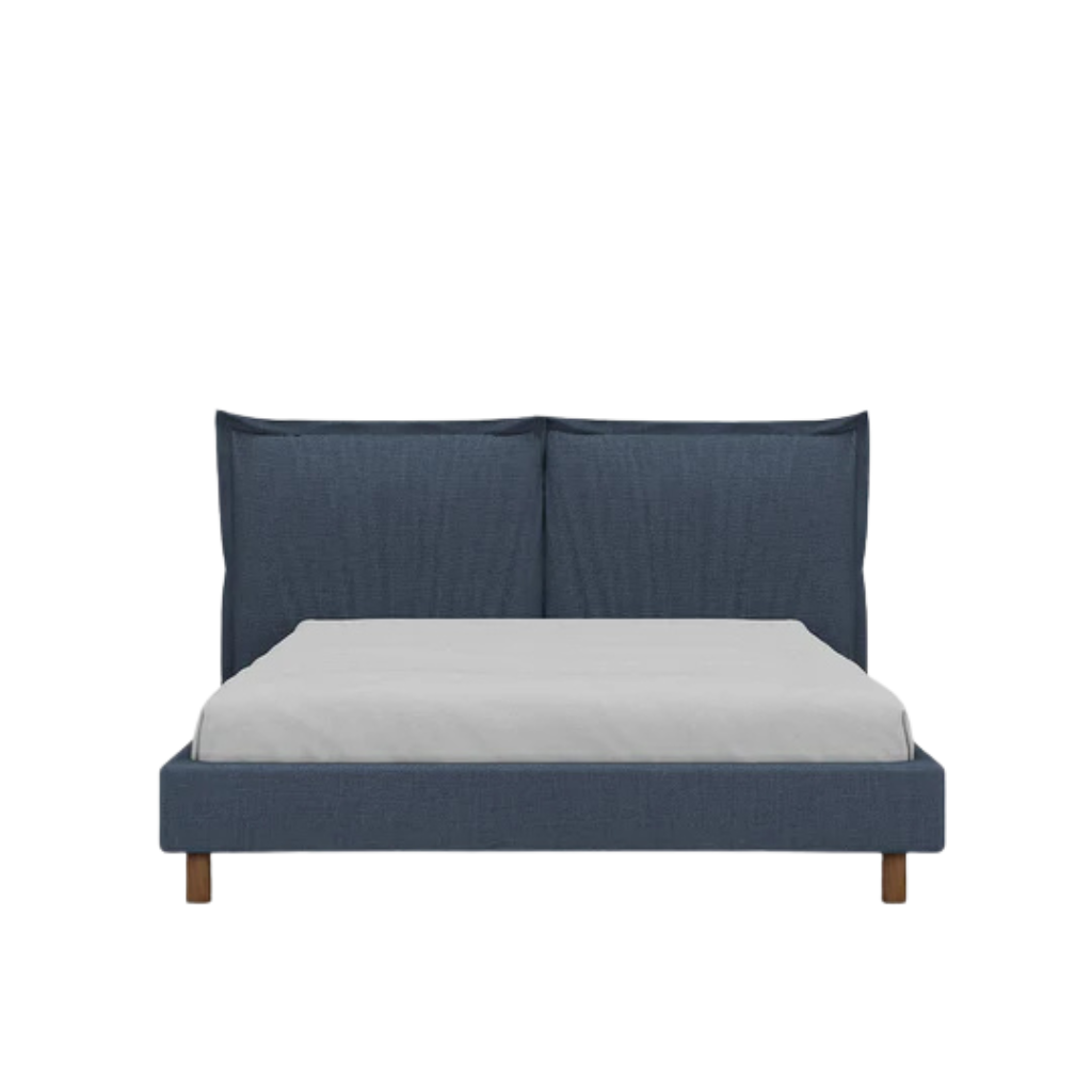 Haven Beech Wood Bed With Soft Upholstery 14