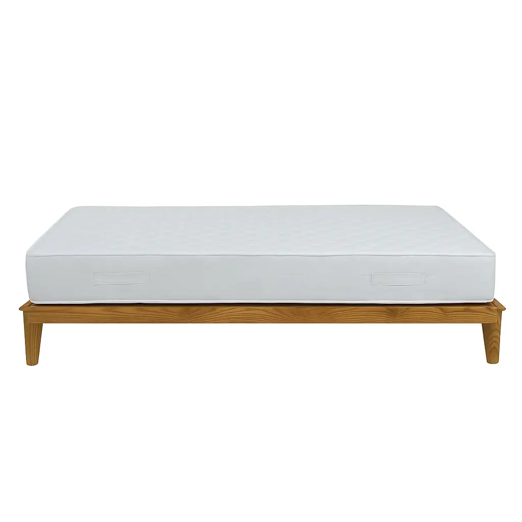Kye Beech Wood Bed Base With Sleek Legs 40