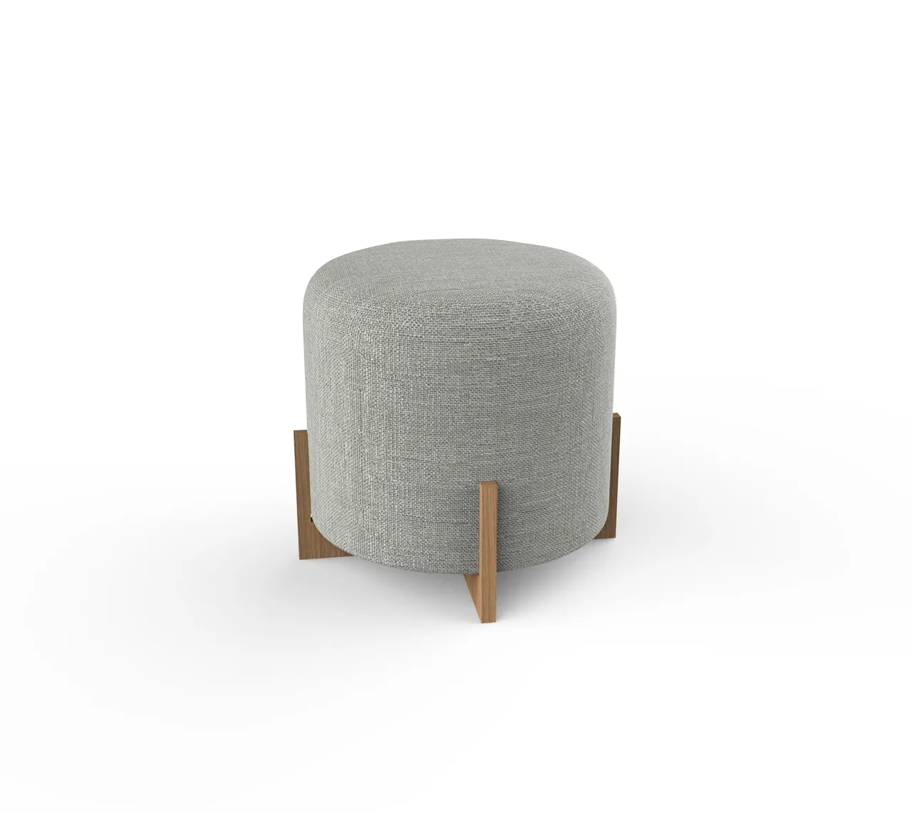 Shine Ottoman - Beech Wood & Linen