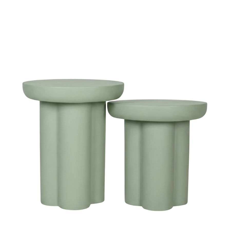 Mono Fiberglass Side Table Set