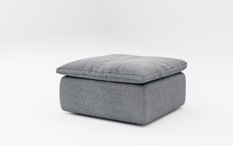 Sink-In Footstool - Polyester Upholstery 2