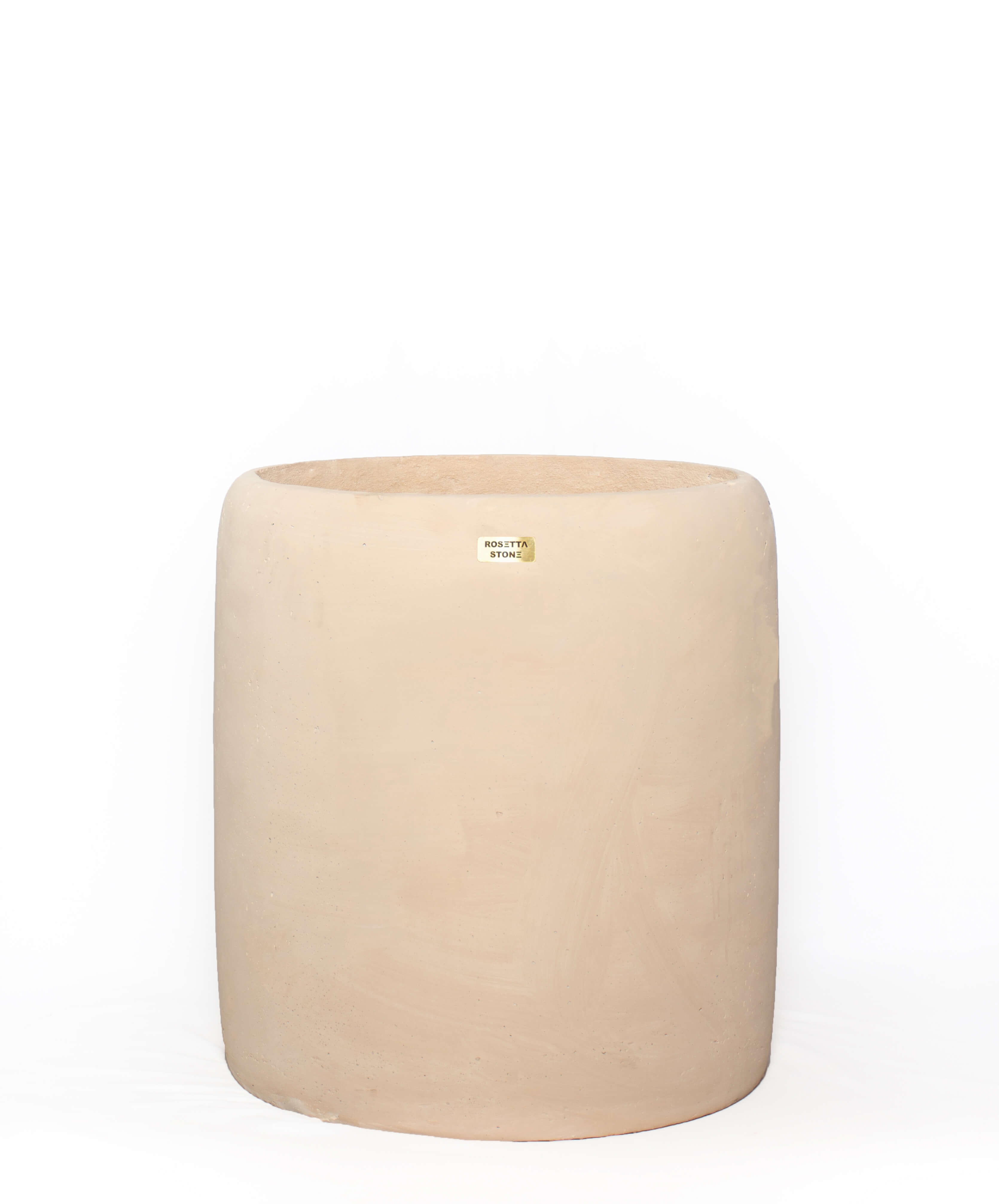 Cleo_Large - Side Table - Cast Stone - Beech Pine Top - Round 1