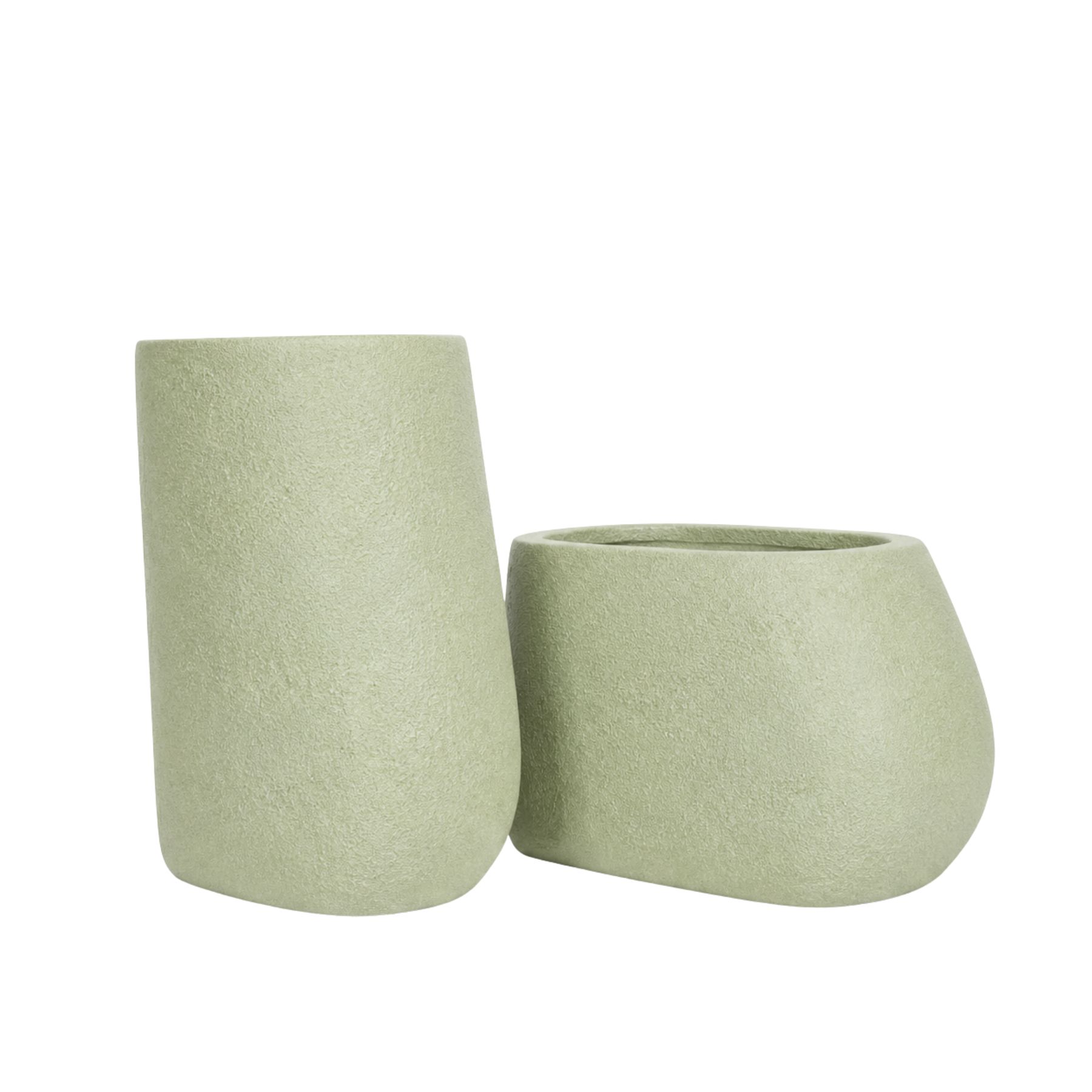 Sway Duo Fiberglass Planter Set