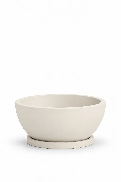 Orbit Bowl Fiberglass Planter