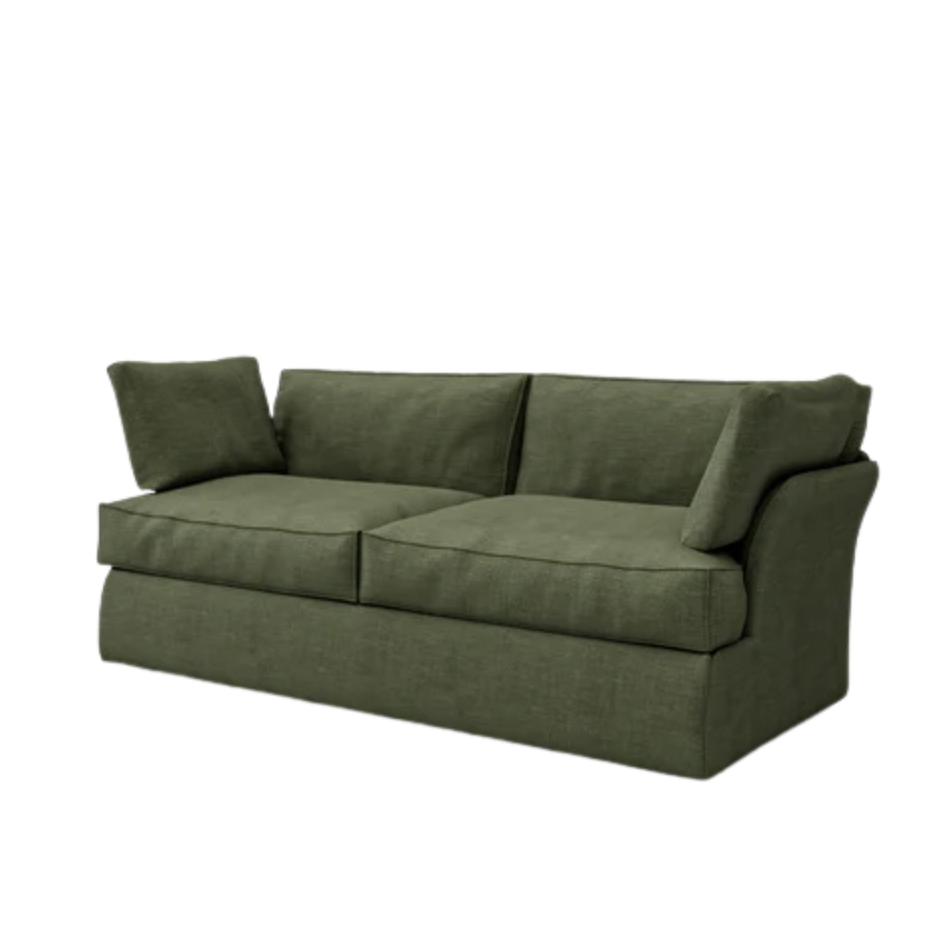 Plush 2 Seater Sofa With Beech Wood Frame