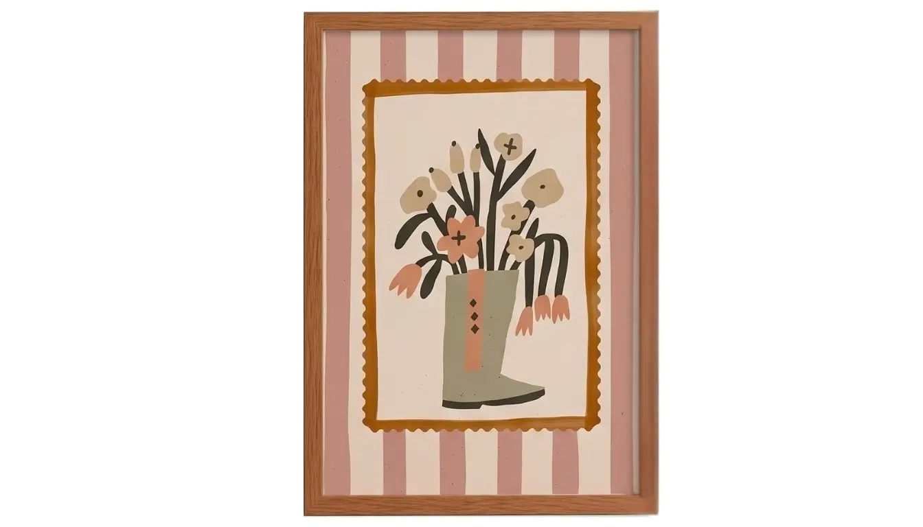 Bloom Boot Wall Art