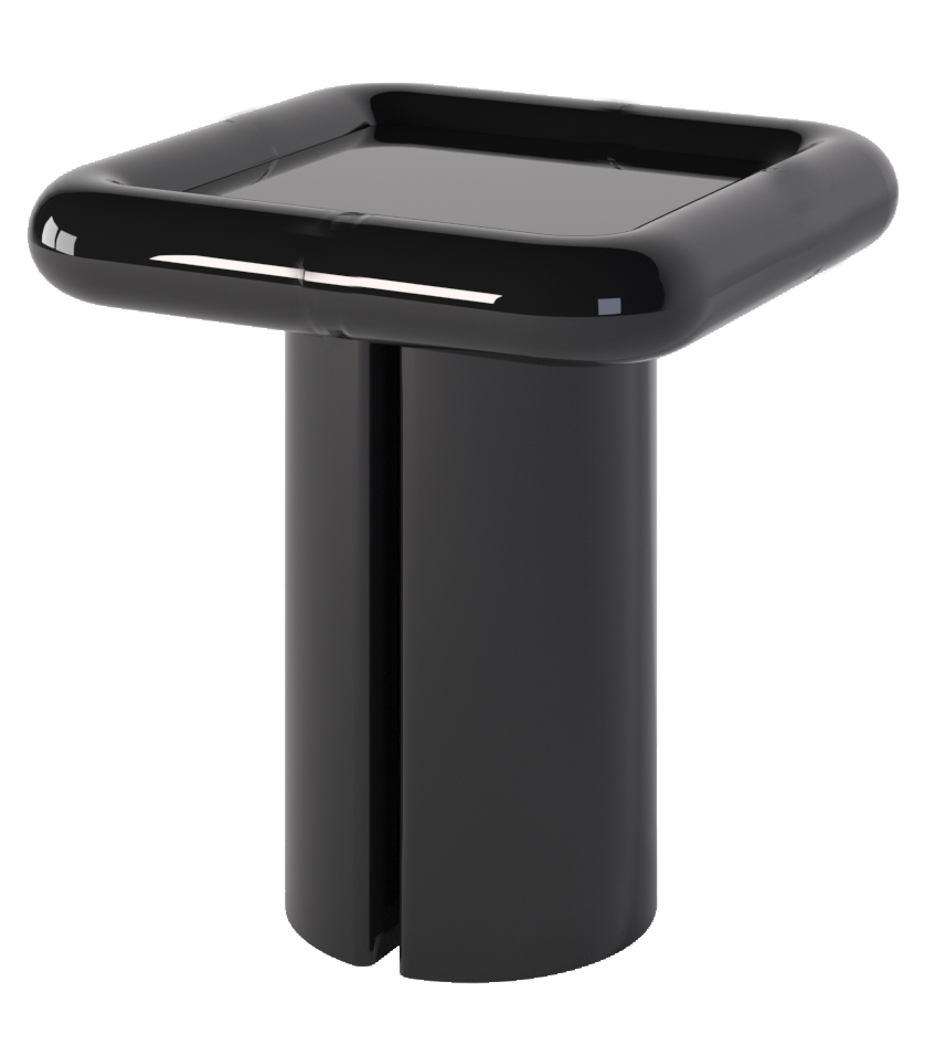 Bare Fiberglass Side Table