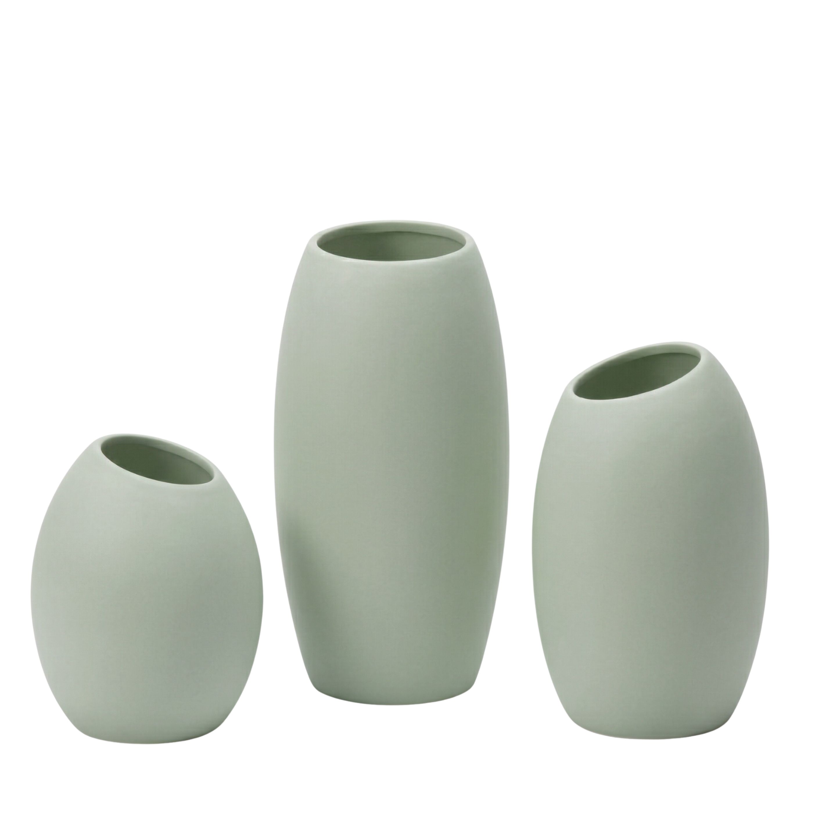 Edge Trio Fiberglass Planter Set