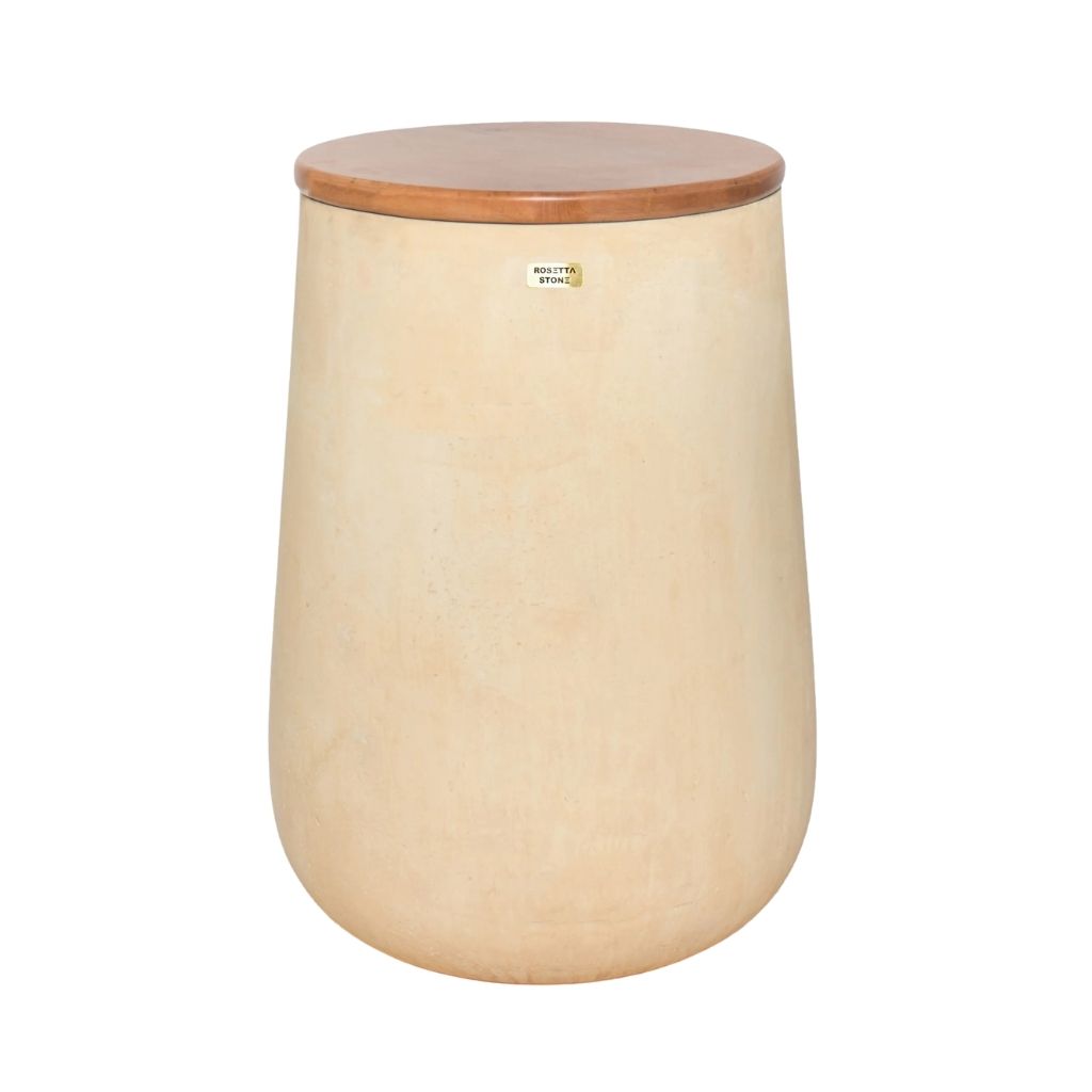 Sia Table Top Planter Concrete  With Storage Space