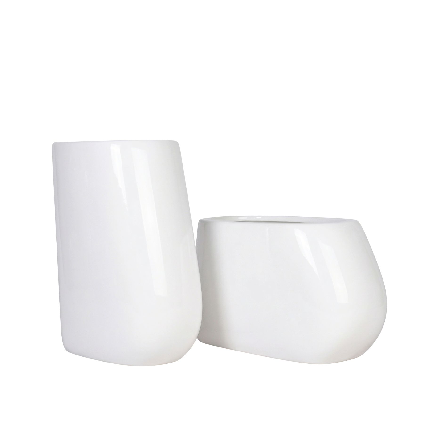 Sway Duo Fiberglass Planter Set