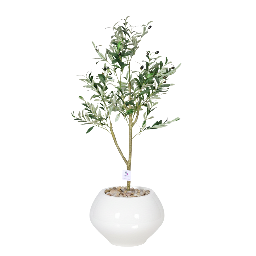 Artificial Olive Tree with Kora Planter Pot
