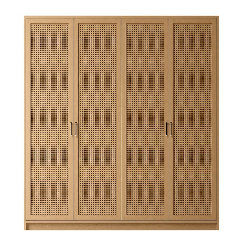Bay Cane Hinged Wardrobe 15