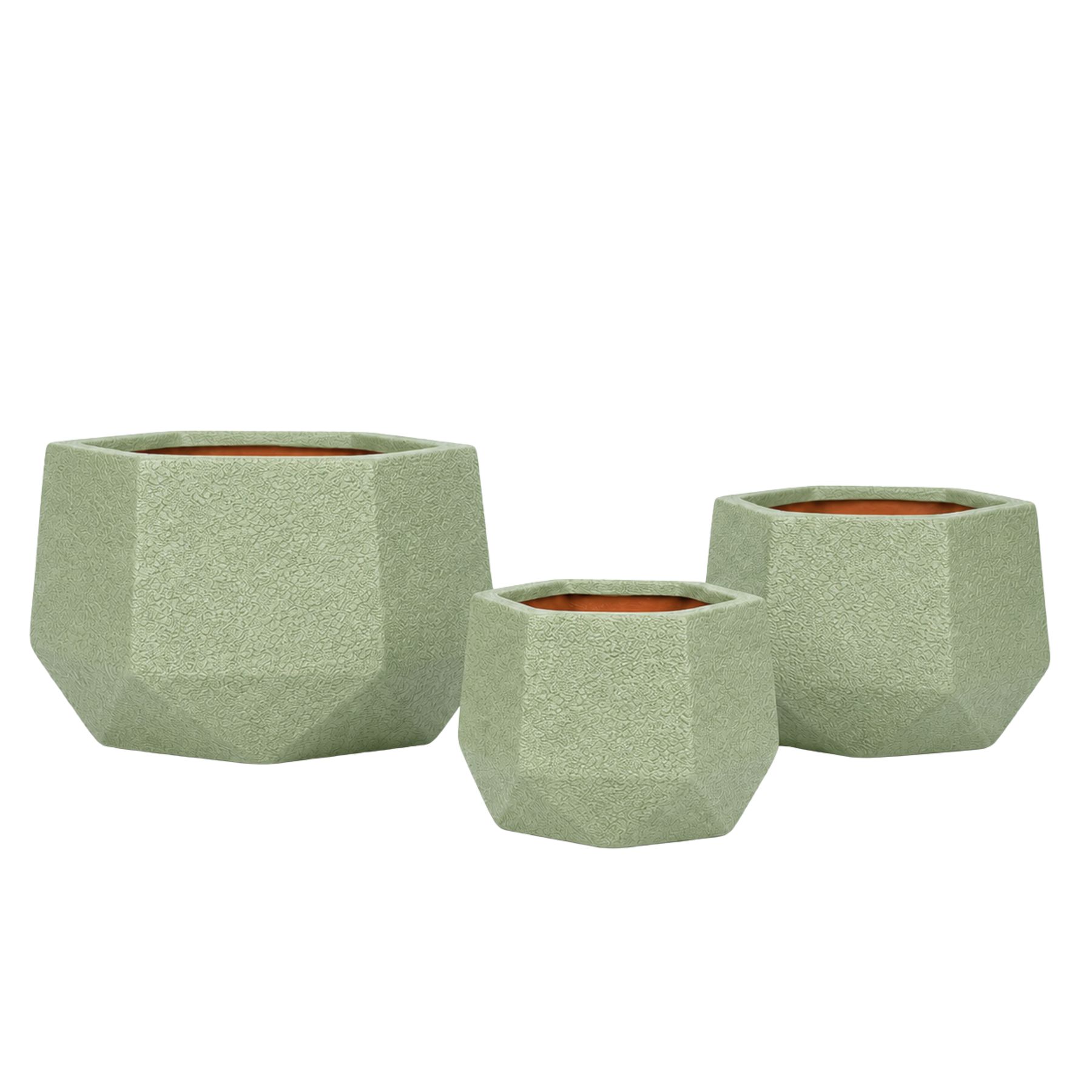 Stellar Fiberglass Planter Set