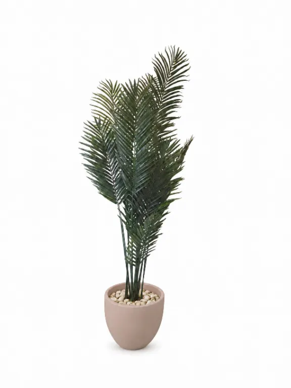 Potted Artificial Areca In Curve Pot