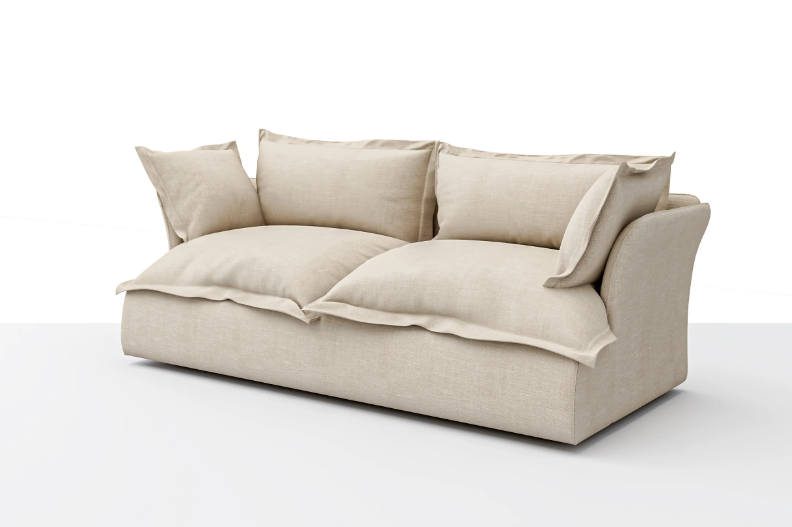 Haven 2 Seater Sofa With Relaxed Cushioned Design 8