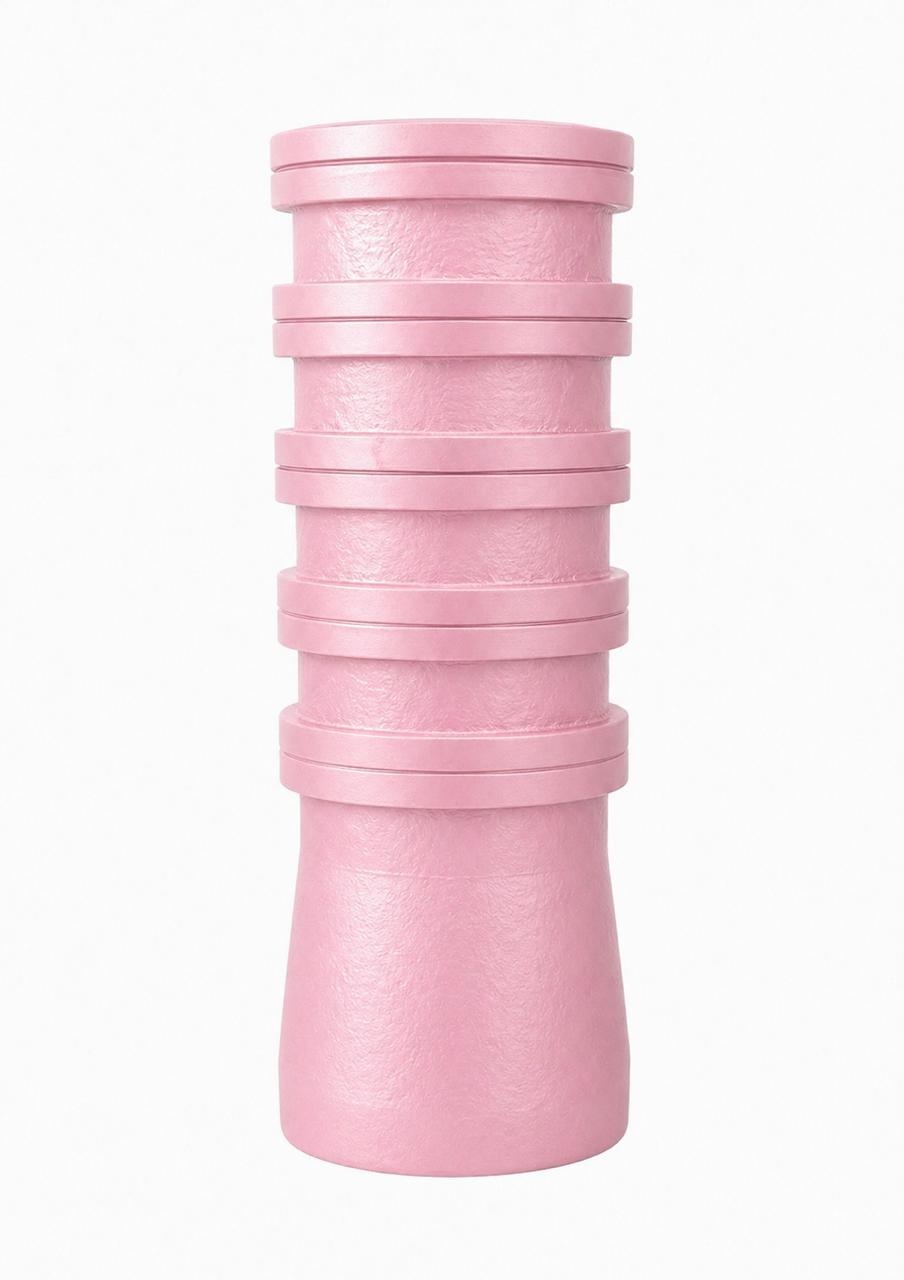 Top-Down Ribbed Vase