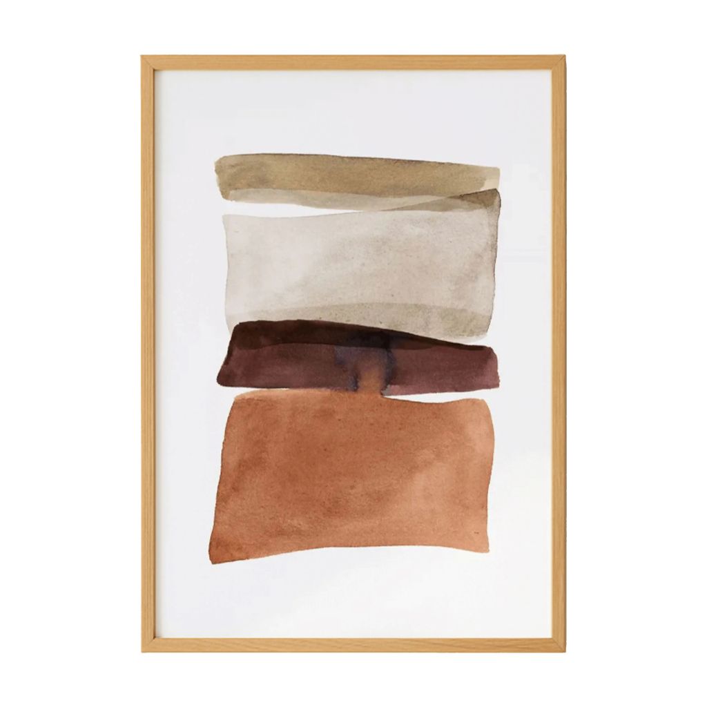 لوحة تجريدية مطبوعة ريمال